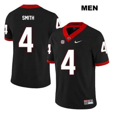 Men's Georgia Bulldogs NCAA #4 Nolan Smith Nike Stitched Black Legend Authentic College Football Jersey BEE5754RL